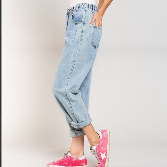 POL Women’s Boyfriend Jeans Pants Light Blue Size Medium NEW in package - Picture 4 of 16